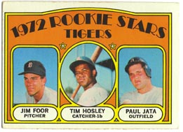 1972 Topps Baseball Cards      257     Jim Foor/Tim Hosley/Paul Jata RC